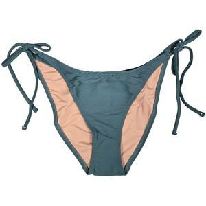J. Crew Ribbed curved-waist cheeky string bikini bottom M‎ NWT